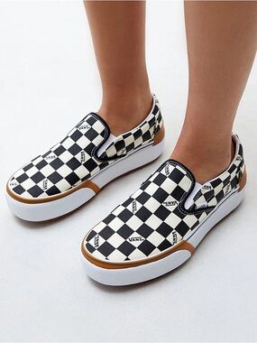 Vans Checkerboard Stacked Slip-On Sneakers 7.5